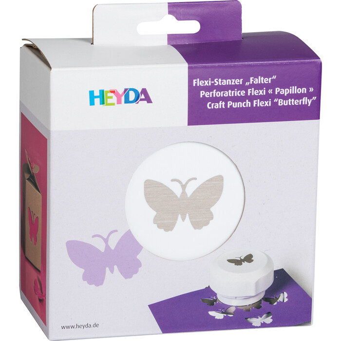 HEYDA Flexi-Motivstanzer Falter weiß