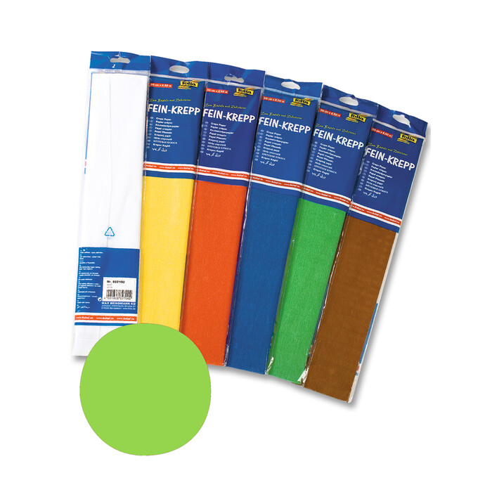 Krepppapier, gelbgrün