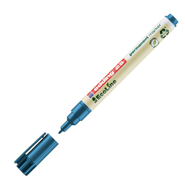 EDDING Permanentmarker 25 Ecoline Rundspitze 1 mm blau