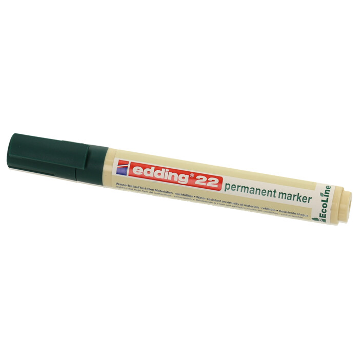 EDDING Permanentmarker 22 Ecoline Keilspitze 1-5 mm grün