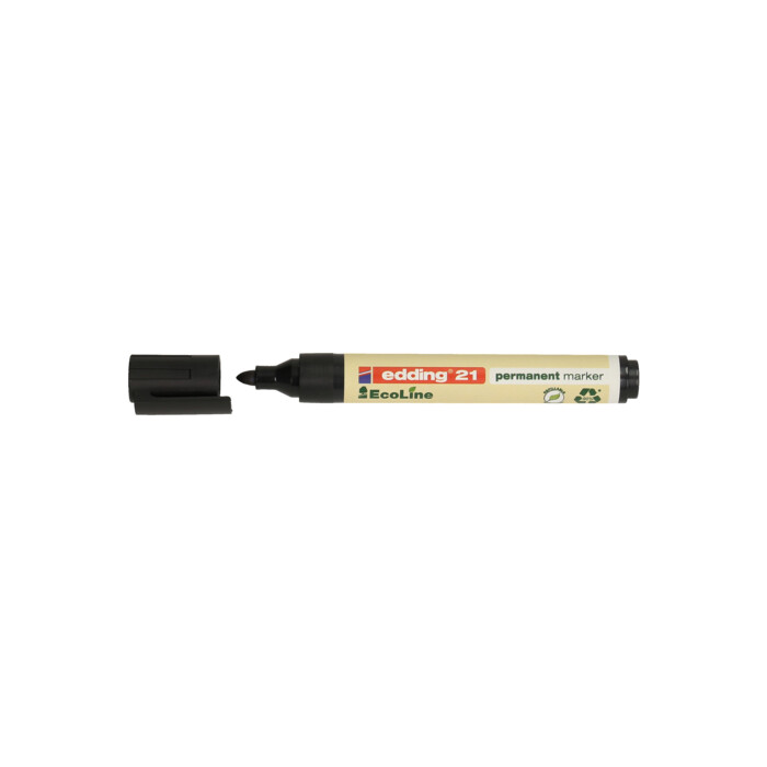 EDDING Permanentmarker 21 Ecoline Rundspitze 1,5-3 mm schwarz
