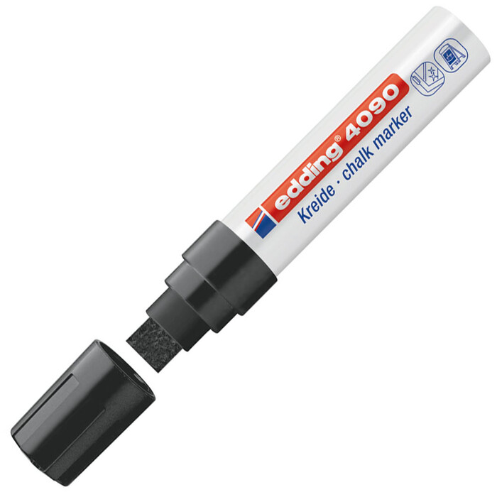 EDDING Kreidemarker 4090 (Window Marker) Keilspitze 4-15 mm schwarz