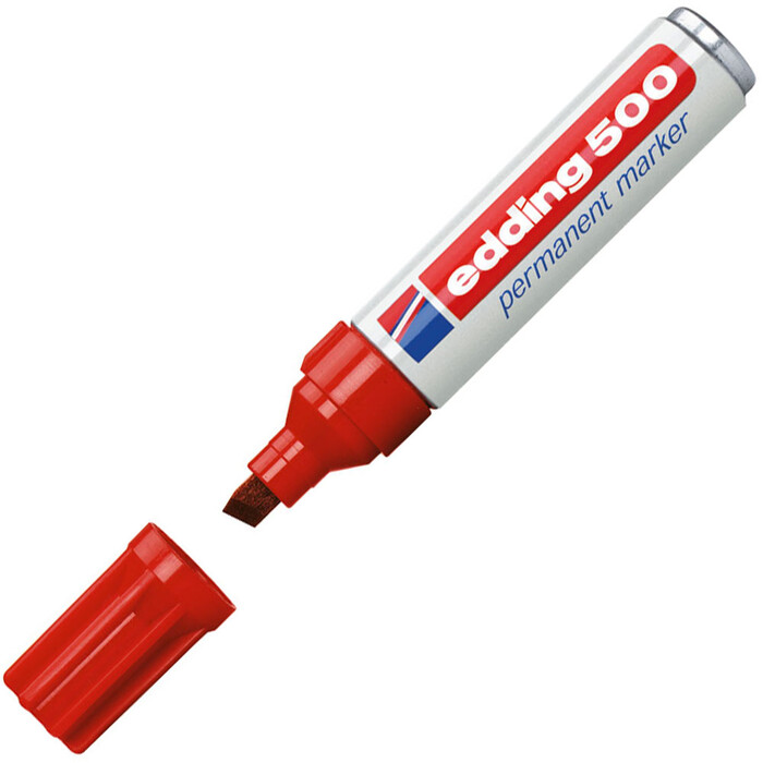 edding 500 - Permanent Marker, rot