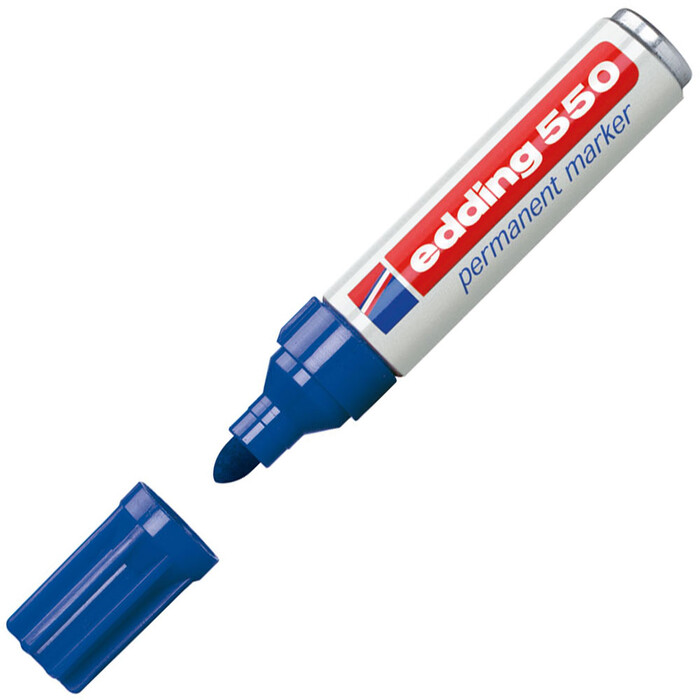 edding 550 - Permanent Marker, blau