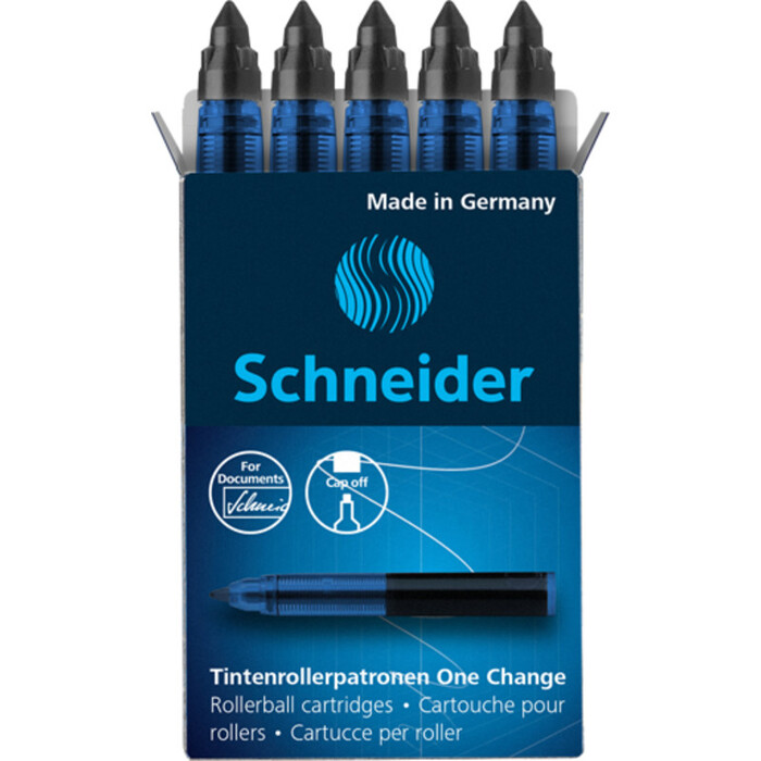 SCHNEIDER Tintenrollerminen One Change 0,6 mm 5 Stück schwarz