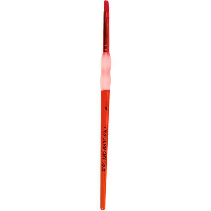 Borstenpinsel Gr. 8 rot