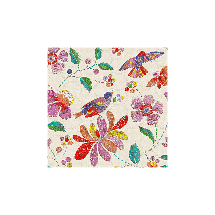 PAPSTAR Servietten Brasil 20 Stück 1/4-Falz 25 cm x 25 cm bunt