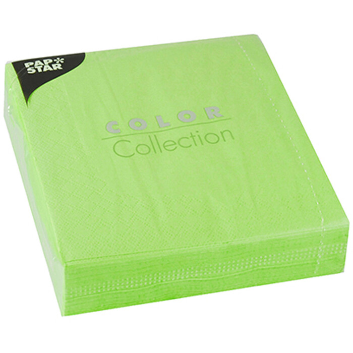 PAPSTAR Servietten Color Collection 50 Stück 33 x 33 cm limonengrün