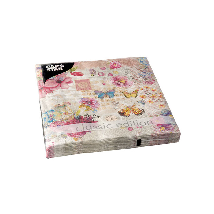 PAPSTAR Servietten Nora 20 Stück 33 x 33 cm bunt