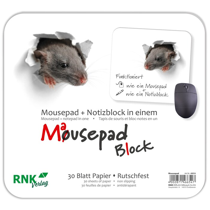 Mousepad Block Mausi 30 Blatt