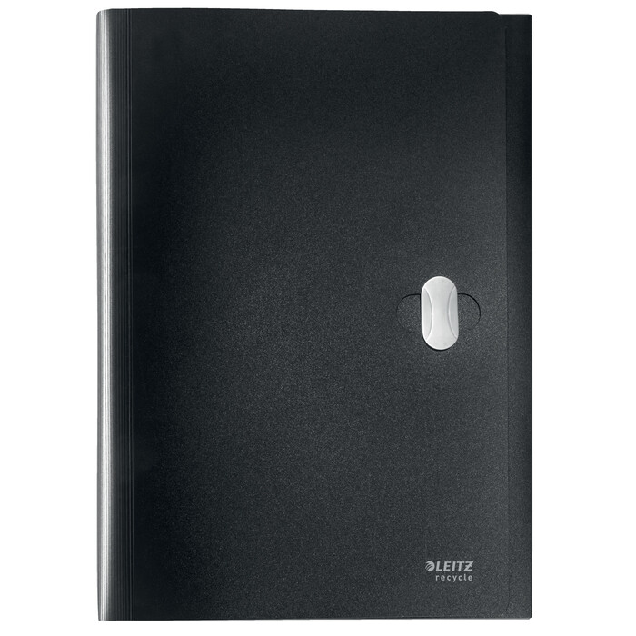 LEITZ Fächermappe A4 Recycle PP schwarz