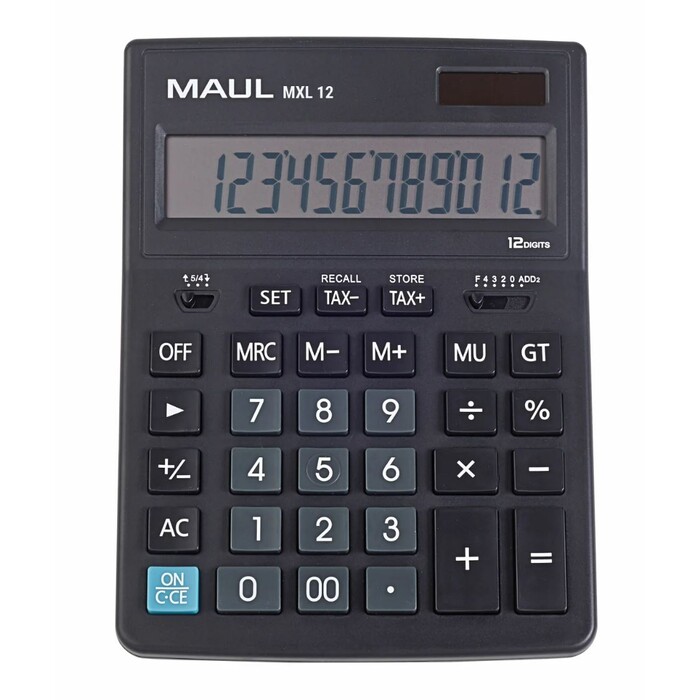 MAUL Taschenrechner XML 12 schwarz