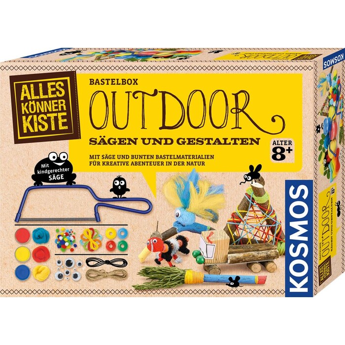KOSMOS Bastelbox Outdoor Sägen und Gestalten bunt