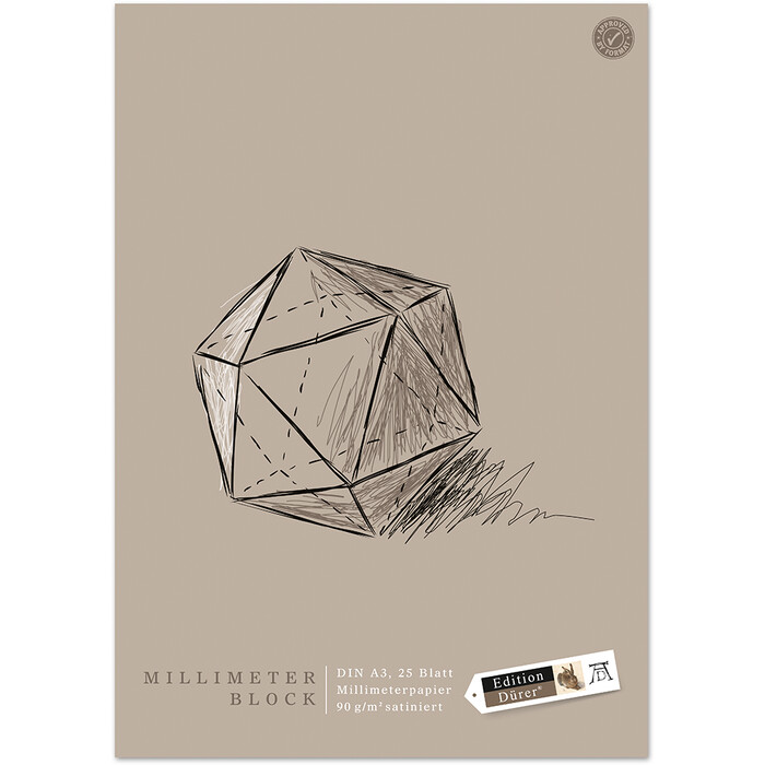 Millimeterblock - Dürer Edition, A3, 25 Blatt, 90g