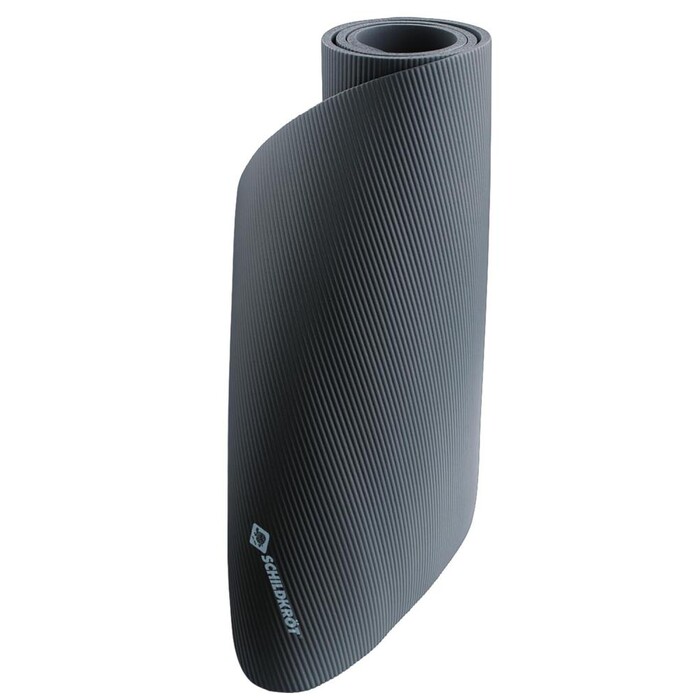 SCHILDKRÖT® Fitnessmatte 10 mm mit Tragegurt grau