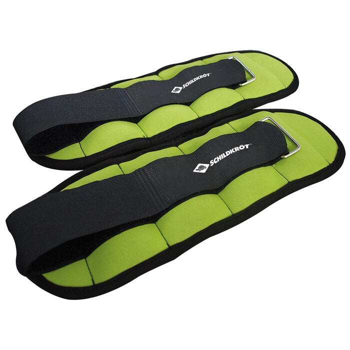Gewichtsmanschetten-Set Arm/Bein 2 x 0,5 kg schwarz/grün