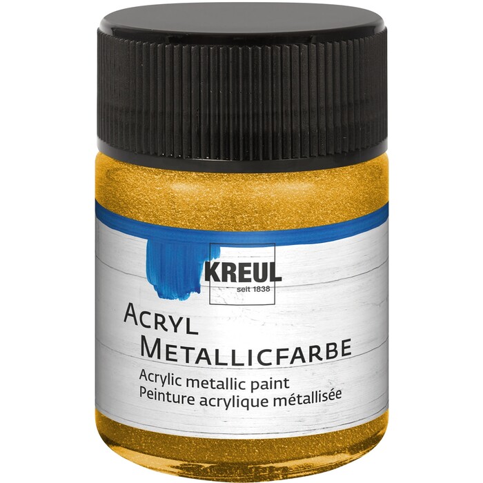KREUL Acryl Metallicfarbe gold 50 ml