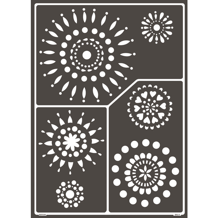 KREUL Designschablone Modern Style A3 selbstklebend schwarz