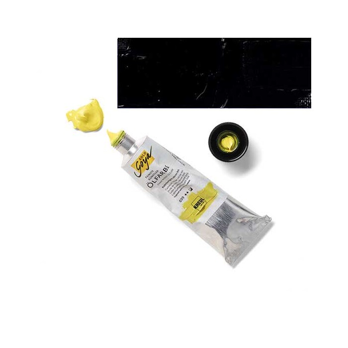 SOLO GOYA Künstler-Ölfarbe 55 ml elfenbeinschwarz