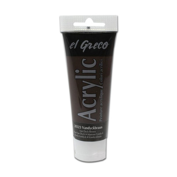 EL GRECO Acrylfarbe 75 ml vandyckbraun