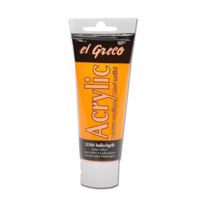 EL GRECO Acrylfarbe 75 ml indischgelb