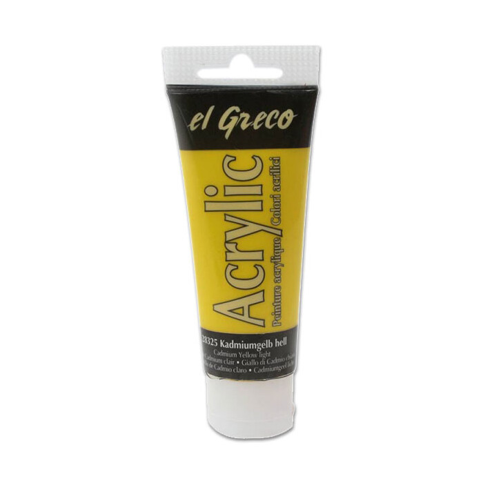 EL GRECO Acrylfarbe 75 ml kadmiumgelb