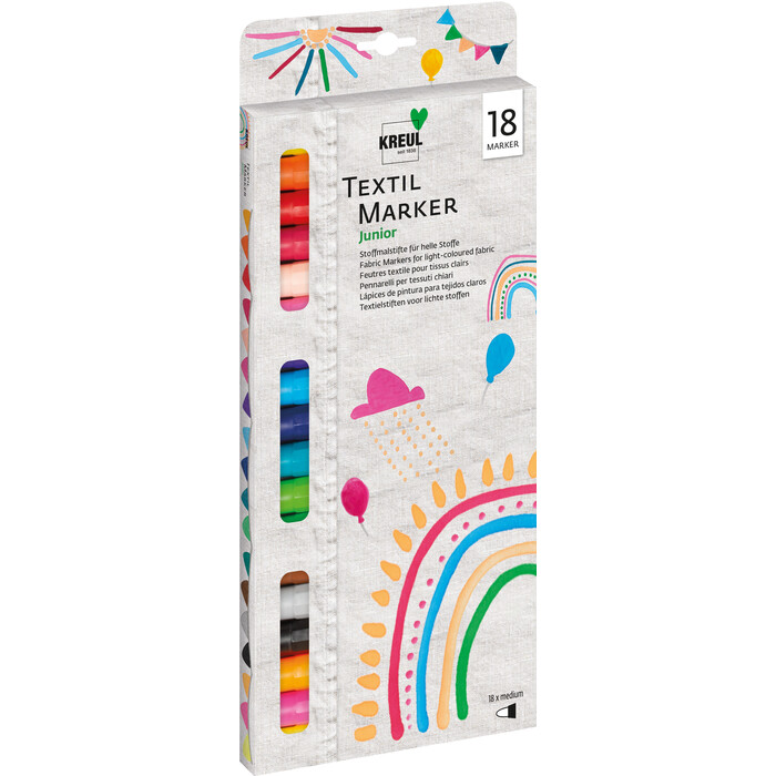 KREUL Textil Marker medium Junior 18er Set