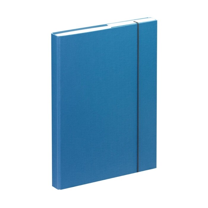 Heftbox A4 mit Gummibandverschluss blau