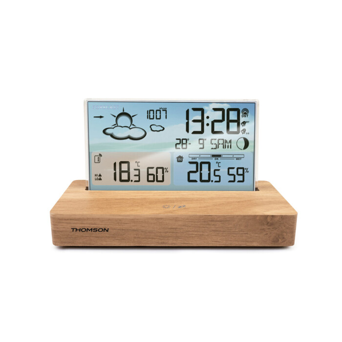 THOMSON Wetterstation und Wecker CT600 braun