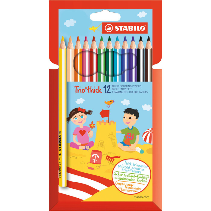STABILO Dreikant-Buntstift Trio thick 12er Pack