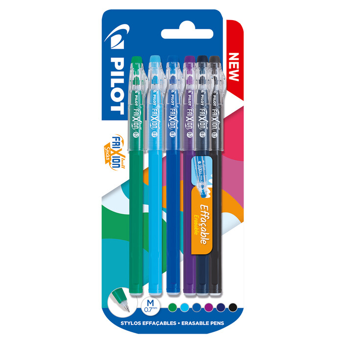PILOT FriXion Tintenroller Sticks 0,7 (M) kalte Farben 6er Etui
