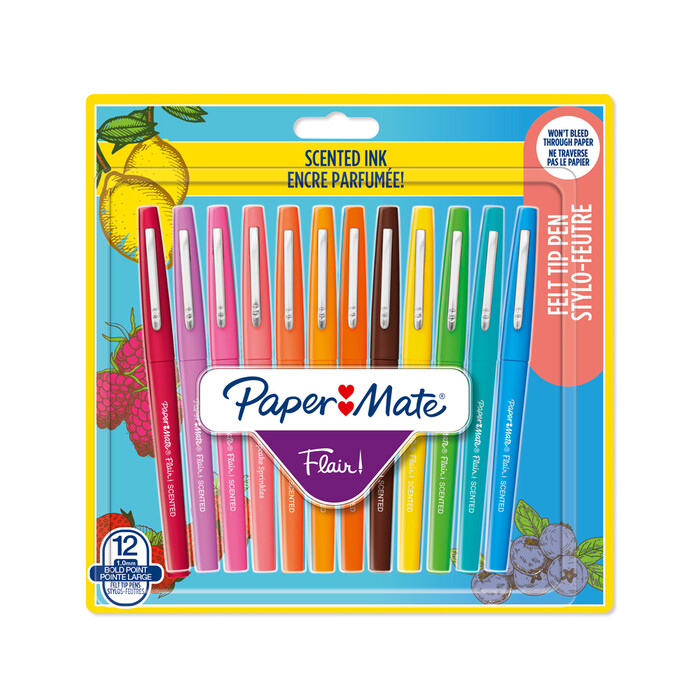 PAPER MATE Flair Scented Stifte mit Duft 12 Stück mehrere Farben