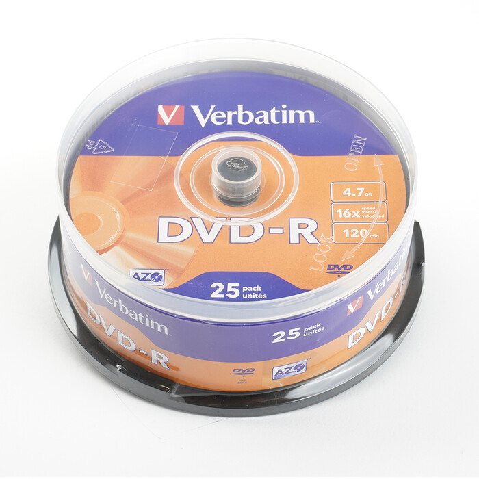 VERBATIM DVD-R AZO 4.7GB 16x 25er Spindel