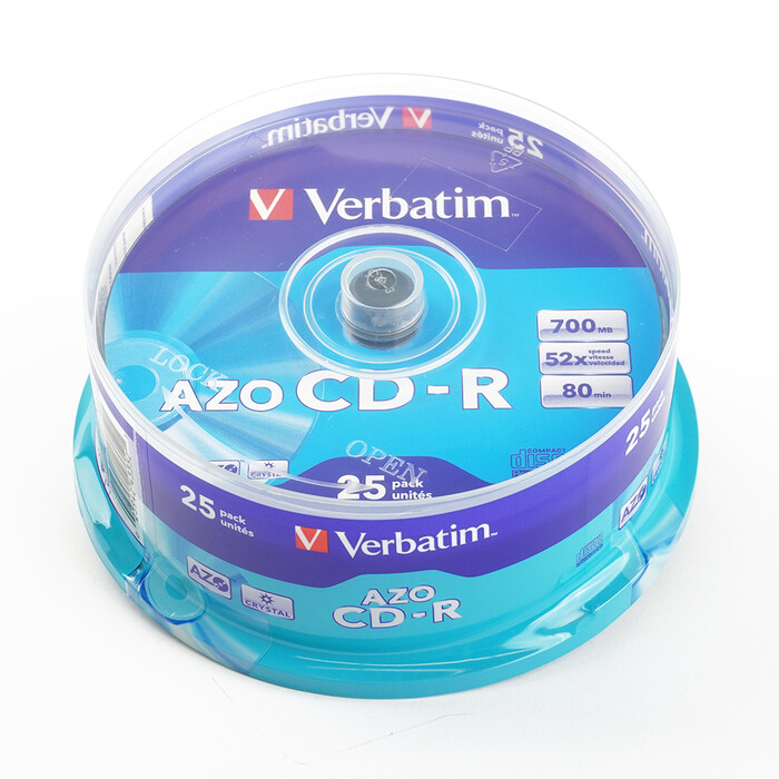VERBATIM CD-R 80min/700MB Spindel 25 Stück