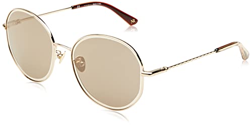 Nina Ricci Unisex Snr320M Sunglasses, 300Y Oro Rose' Lucido, 30