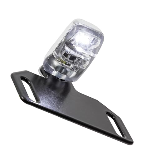 Led-Kennzeichenbeleuchtung Nano Chrom Klares Glas 12V/1,4W, E-Geprüft Inkl. Halter Zur Befestigung Von Kennzeichenbeleuchtung Universal Motorrad Rolle
