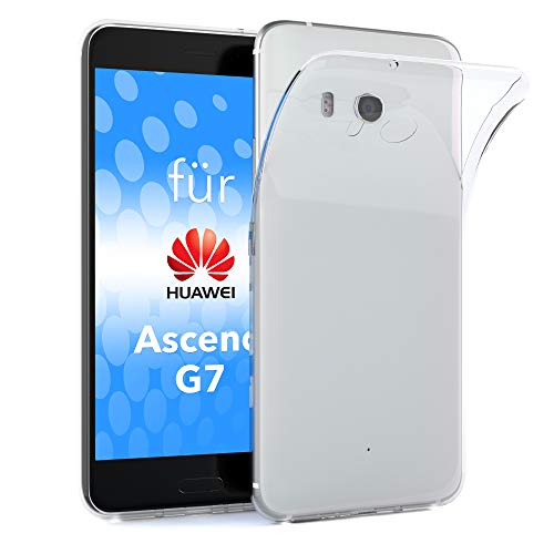 Eazy Case Hülle Kompatibel Mit Huawei Ascend G7 Schutzhülle Silikon, Ultra Dünn, Slimcover, Handyhülle, Silikonhülle, Backcover, Durchsichtig, Klar Tr