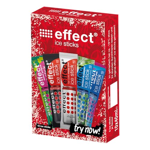 Effect® Ice Sticks - 10Er Pack - 10X Wassereis In 5 Effect-Energy Geschmacksrichtungen - Perfekt Für Heiße Sommertage