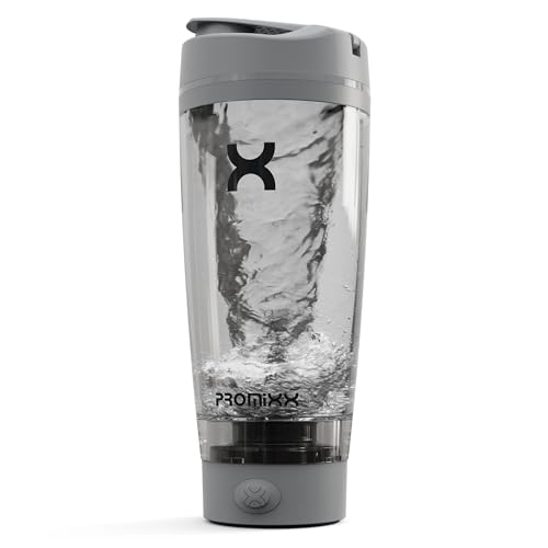Promixx Pro Shaker Flasche – Wiederaufladbar, Leistungsstark Für Glatte Protein-Shakes, Inklusive Nahrungsergänzungsaufbewahrung, Bpa-Frei, 600Ml, Küh