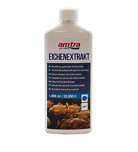 Amtra Eichen Extrakt - Tropenmittel Für Süßwasseraquarien, Senkt Auf Natürliche Weise Den Ph-Wert Des Wassers, Mit Spurenelementen, Für Tropische Aqua