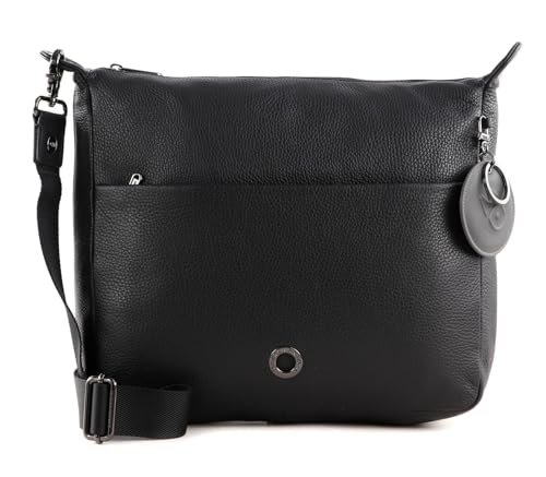 Mandarina Duck Damen Mellow Leather Schultertasche, Schwarz, 32X28X10 (L X H W) Eu