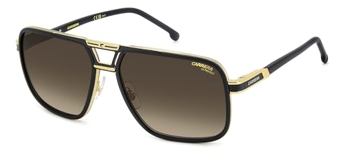 Carrera 1071/S Lunettes De Soleil, Noir Mat Doré, 61/16/145 Homme