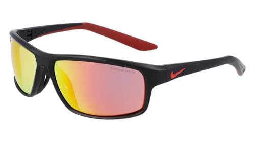 Nike Rabid 22 M Dv2153 Sunglasses, Colour: 010 Matte Black/Red Mirror, 62 Unisex