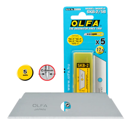 Lame trapézoïdale OLFA SKB-2/5B - paquet de 5 pièces