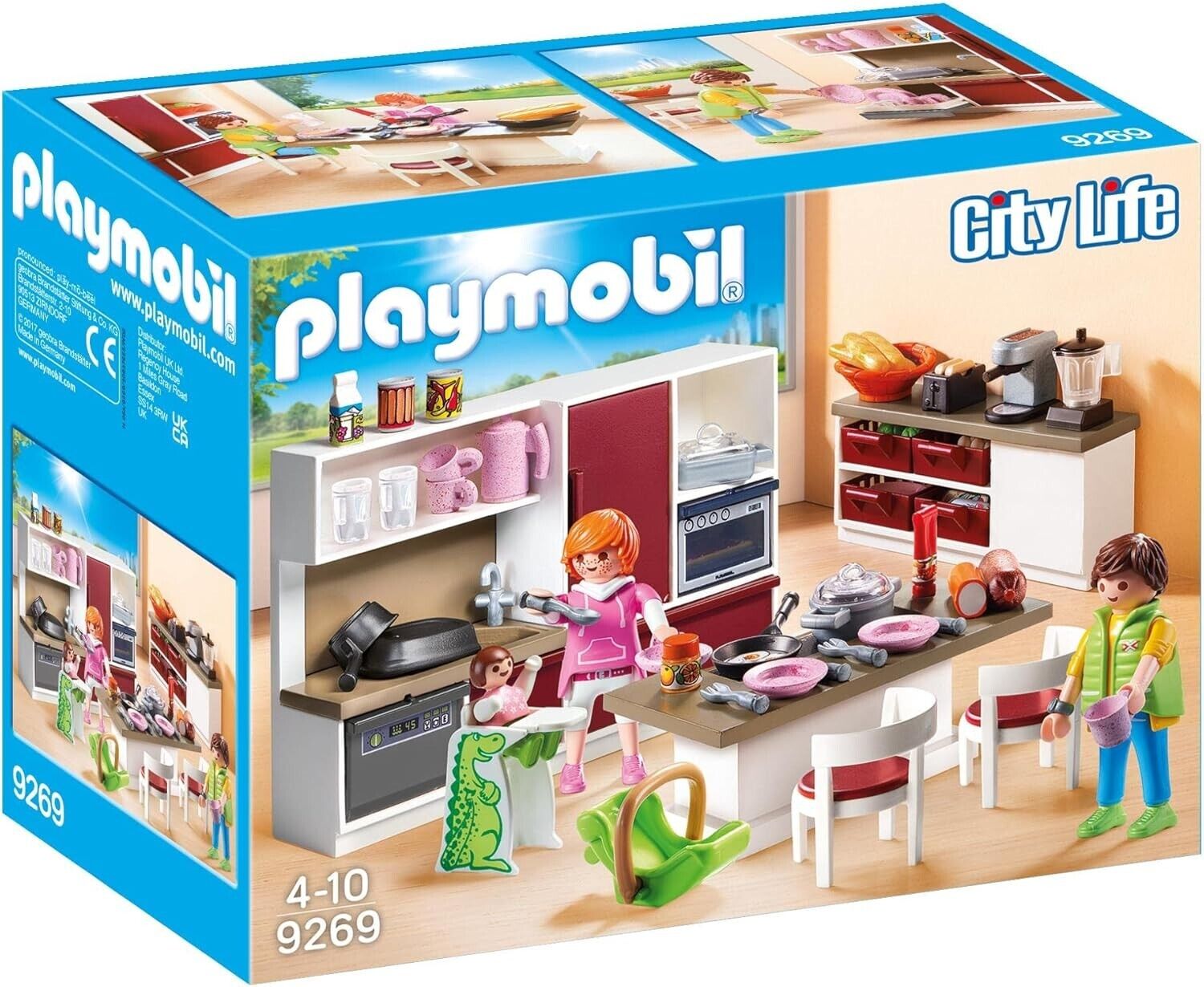 Playmobil® cuisine équipée - 2 personnages + bébé - 9269 - boite neuve scellée