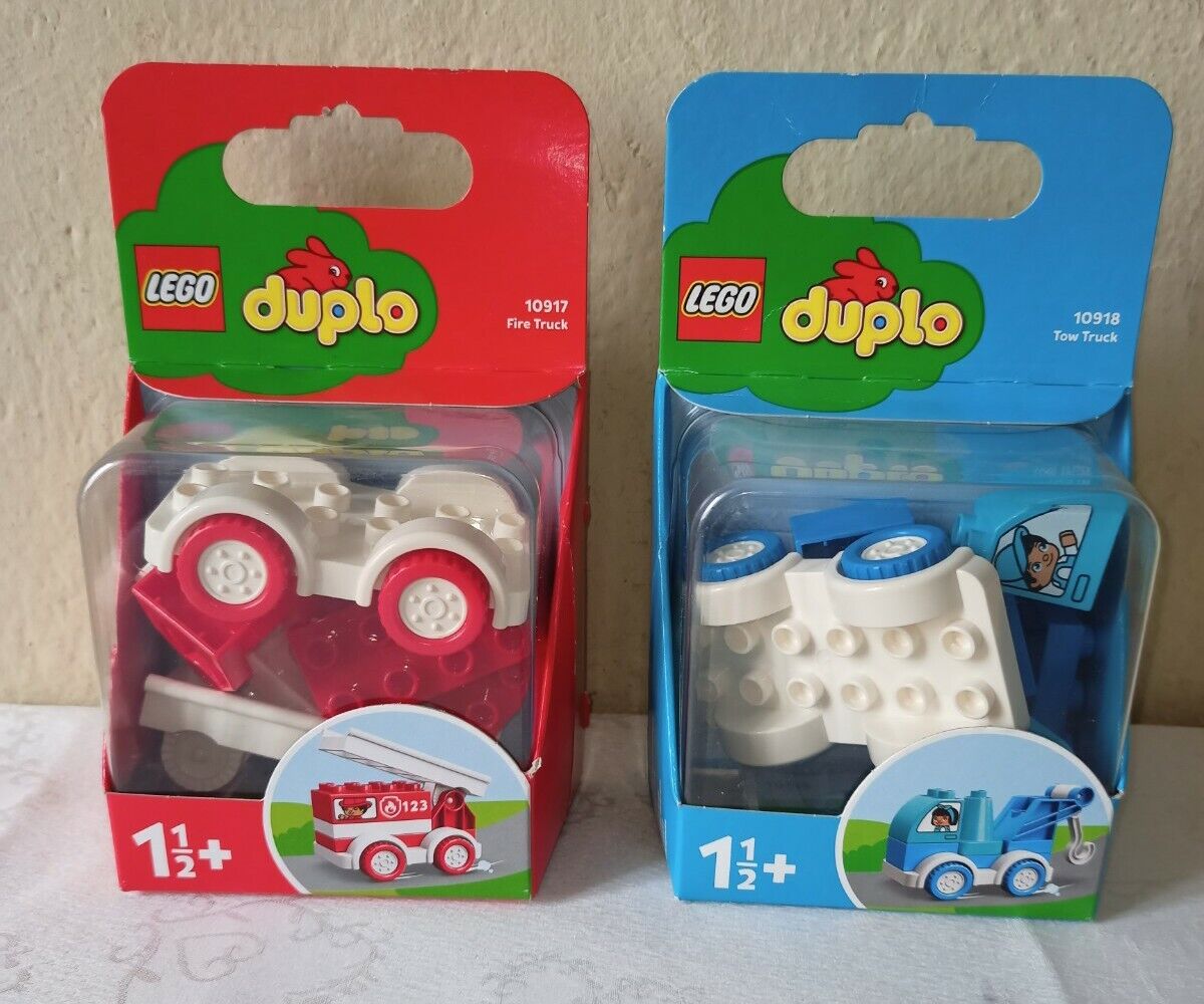 Lego Duplo Camion De Pompiers Et Camion De Remorquage, Neufs