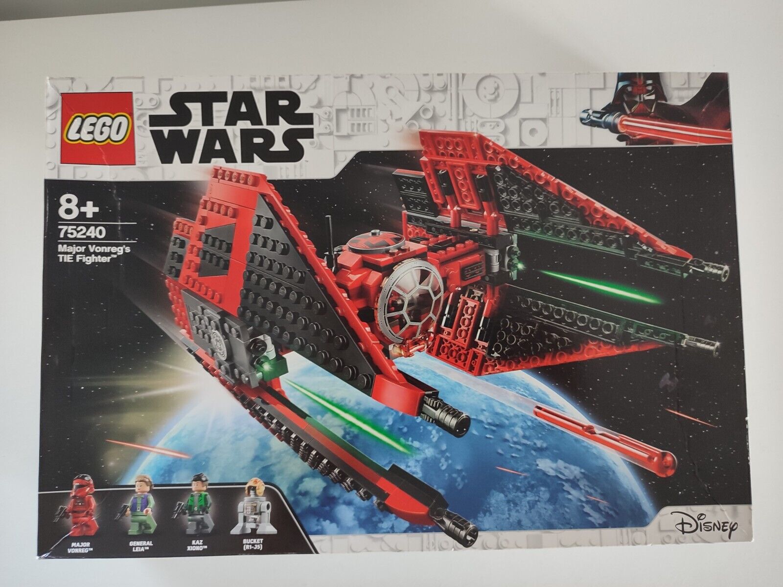 SET BOITE LEGO STAR WARS VAISSEAU NEUF 75240 MAJOR VONREG'S TIE FIGHTER ROUGE