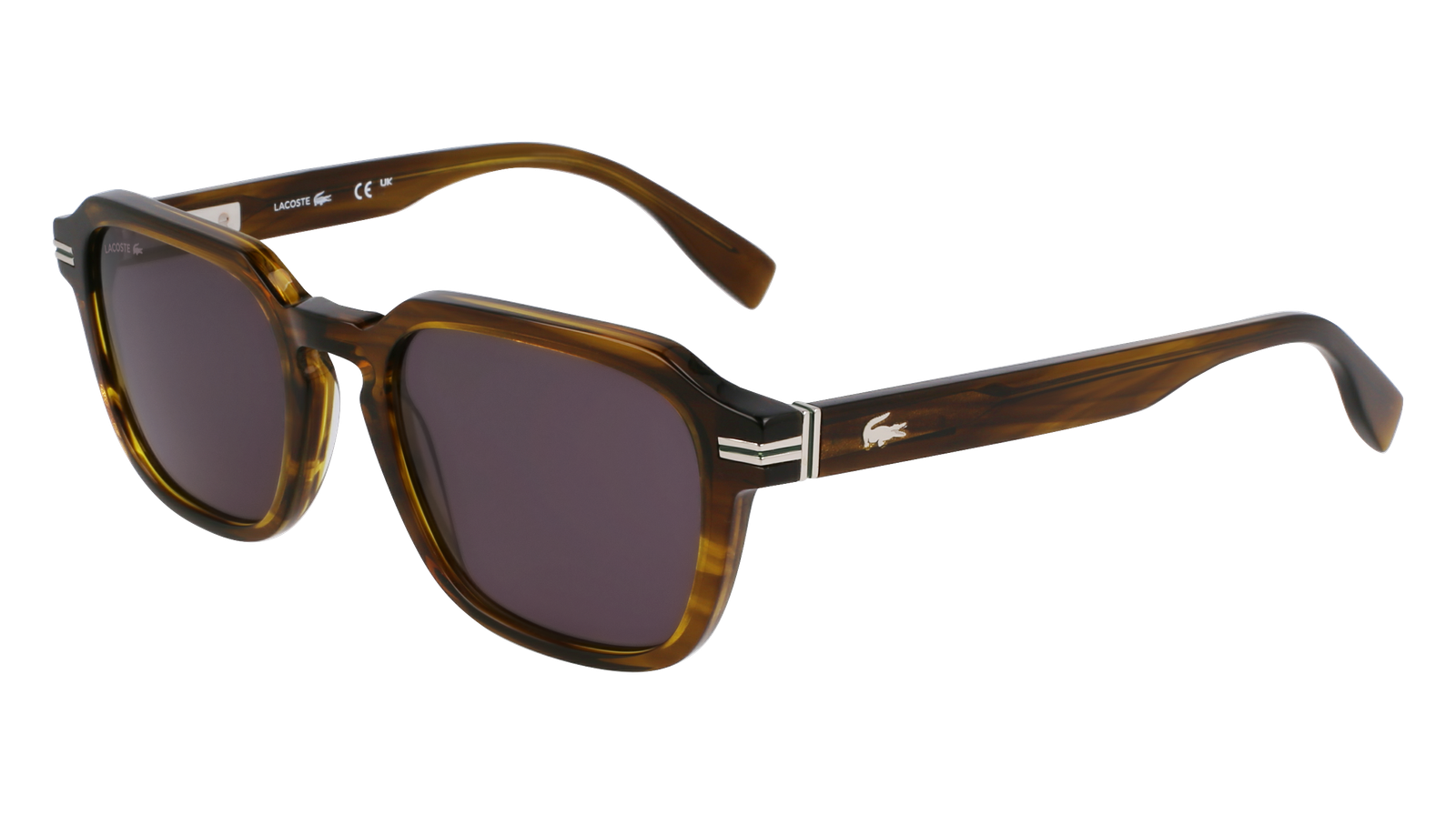 Lunettes de Soleil LACOSTE L6046S 275 STRIPED KHAKI 52/20/145 Homme