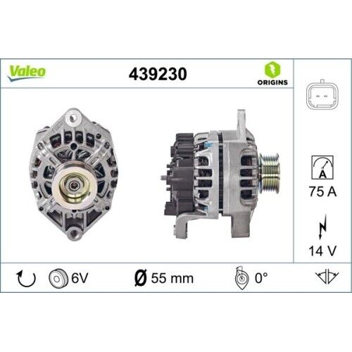 Alternateur Valeo 439230 Valeo Origins Technologie D'origine pour Opel Renault