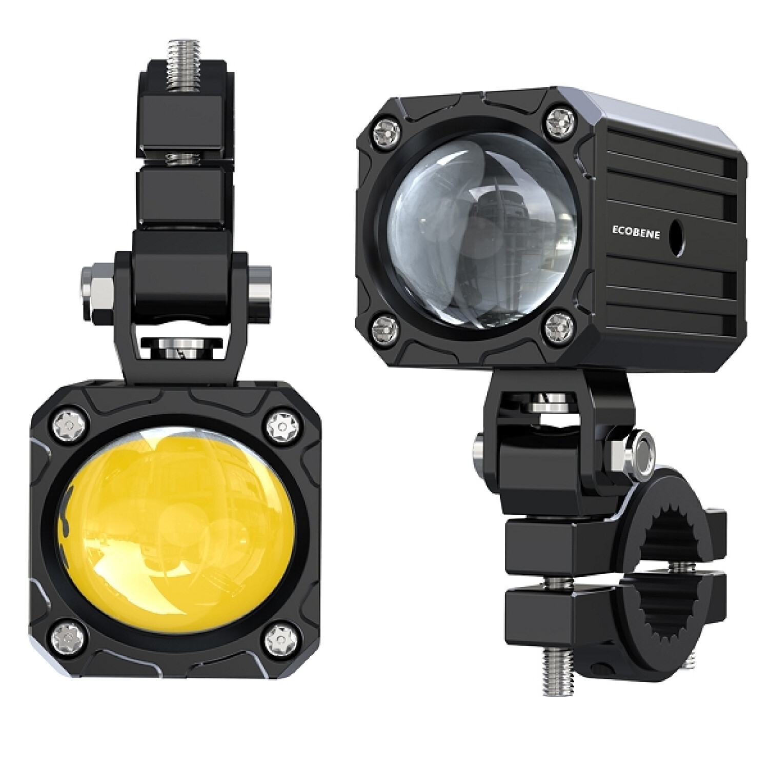 FEU AVANT ADDITIONNEL MOTO LED ECOBENE  12V50W (HOMOLOGUEE CE) (LA PAIRE) -